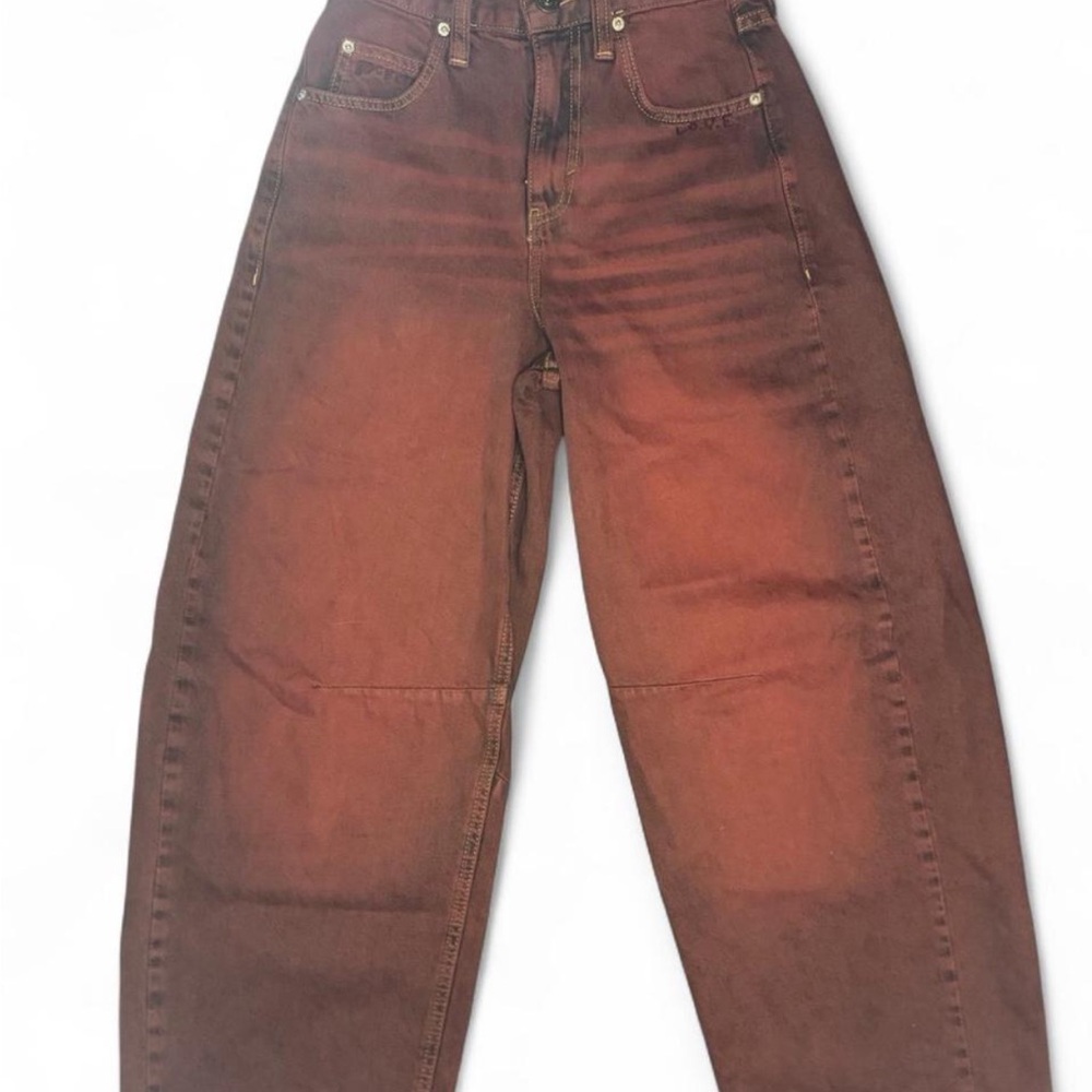 Vintage Brown High-Waisted Jeans